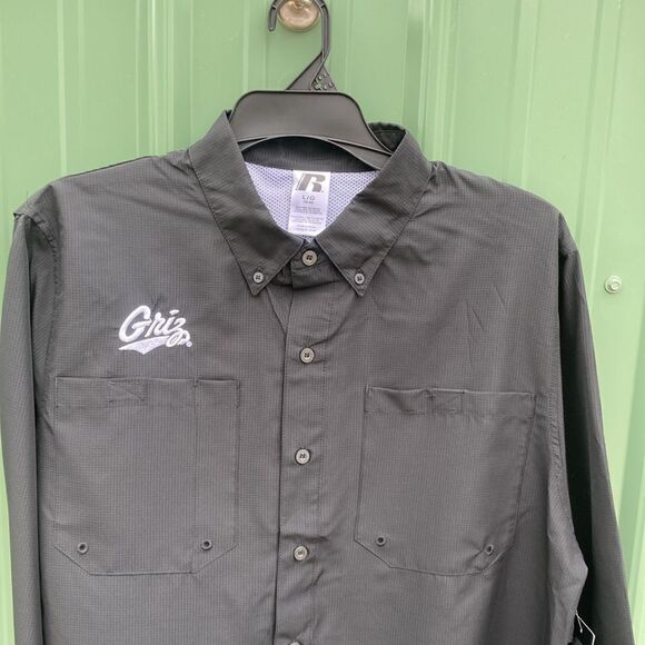 Men’s Montana Griz Sun Protection Fishing Outdoor Long Sleeve Button Front Shirt - Picture 3 of 5